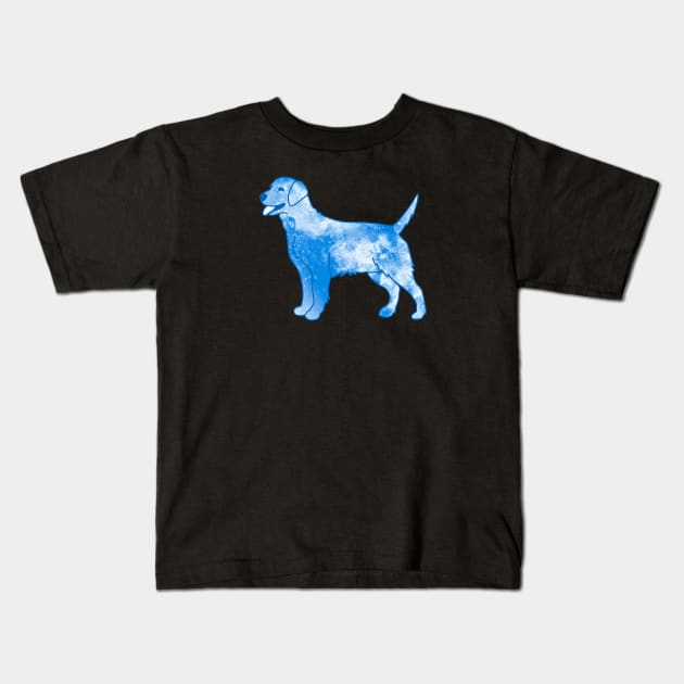 Galaxy Dog Kids T-Shirt by Kelly Louise Art